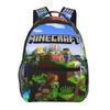 Popular Minecraft Print Lightweight Backpack: Durable, Breathable, Large Capacity, Casual Double Shoulder Bag.