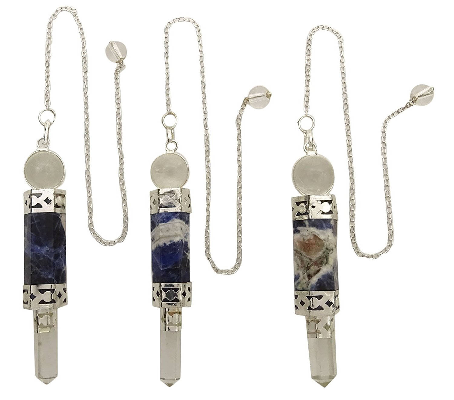 

Гармонизируйте синий рейки, исцеляющий кристалл, балансирующий подарок, содалитовый жезл, маятник