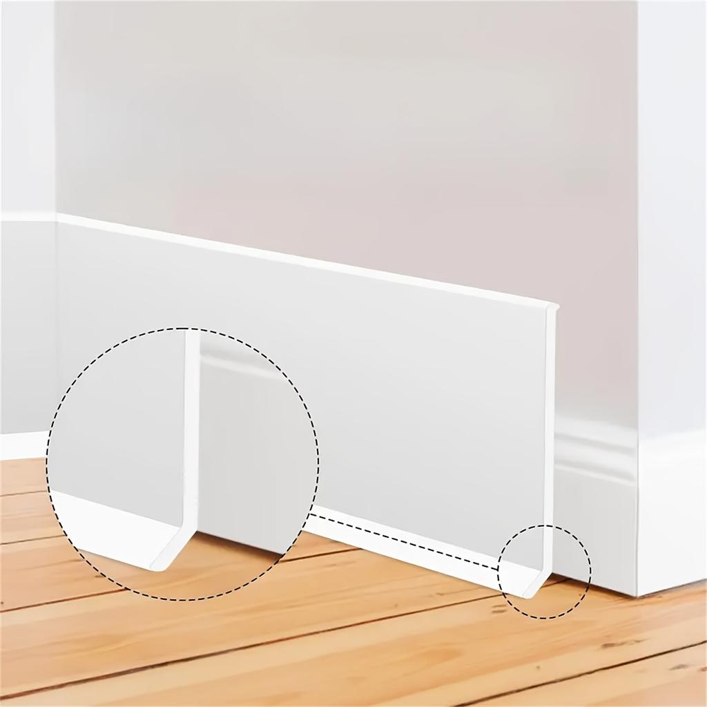 1PC 1m/2m/3meters Soft PVC Skirting Plastic Floor Skirting Self-adhesive Flexible Substrate Moulding Decorativeparts