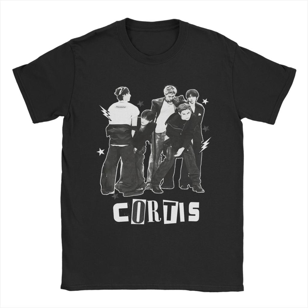 Kpop Boy Group Martin T-Shirt for Men  Novelty Cotton Tee Shirt Round Neck Short Sleeve T Shirts Gift Idea Tops