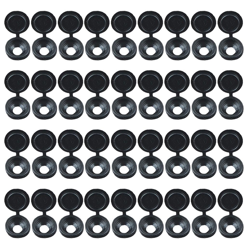 36 Stück M6 Schraube Dekorkappen Klappbare Schnappverschluss-Hardware Schraubenabdeckung für Schrankmöbel