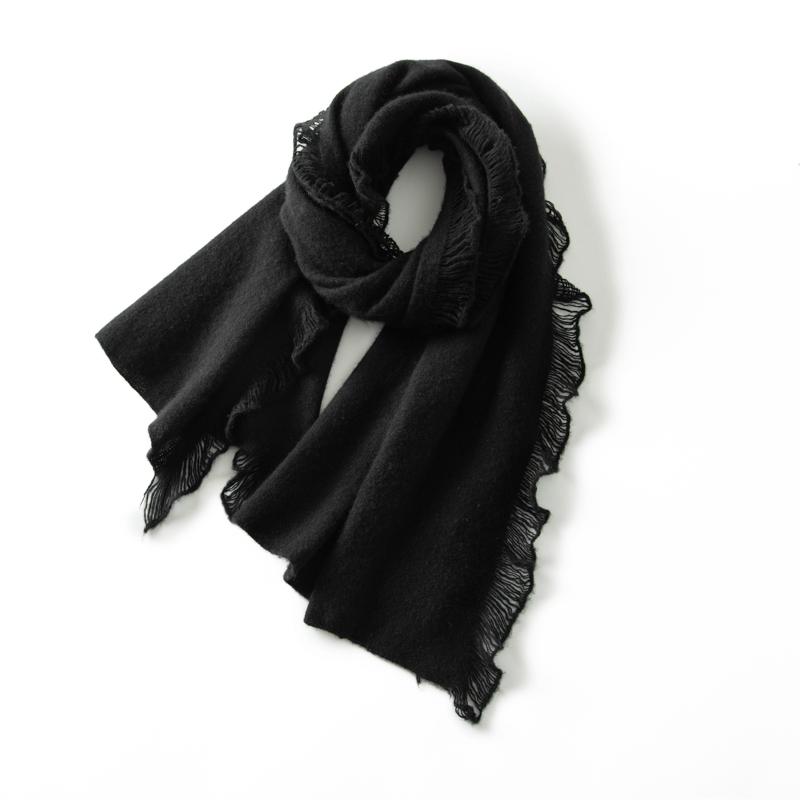 100% Pure Merino Wool Tassel Shawl Wrap Elegant Fashionable Warmth for Women