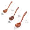 Hanging Wooden Cooking Spoon With Heat Resistant Handle Nonslip Wooden Ladle For Soup Stirring Serving