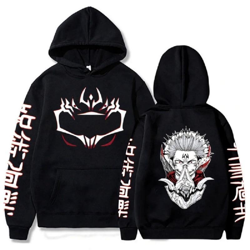 Jiu-jitsu Kaisen com capuz estampado animeHoodie
