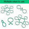 50/20 Pcs Plant Support Clips Sturdy Adjustable Tomato Vine Holders Fit Garden Stakes Cages Efficient Growth For Home Gardeners