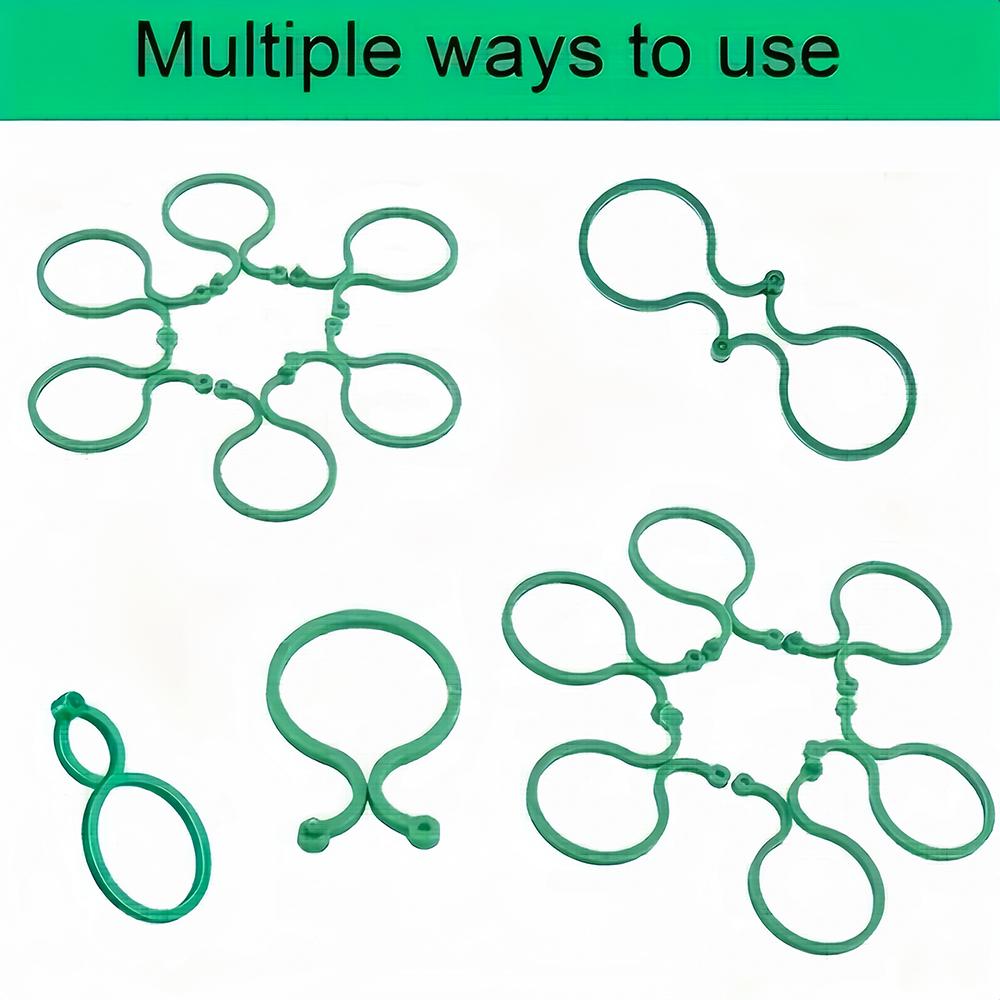 50/20 Pcs Plant Support Clips Sturdy Adjustable Tomato Vine Holders Fit Garden Stakes Cages Efficient Growth For Home Gardeners