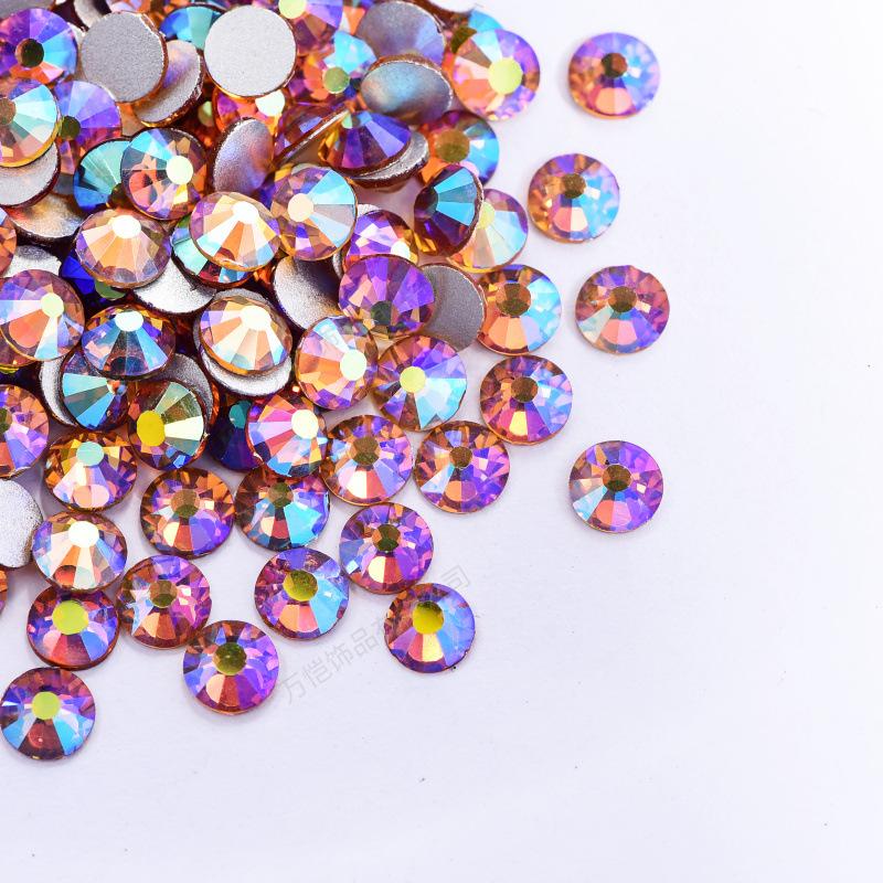 Nail Art Rhinestone Crystal Glass Accessories Diy Flat-Bottomed Drill, Mobile Phone Case Colorful Guomao A Diamond Accessories Accessories Accessories