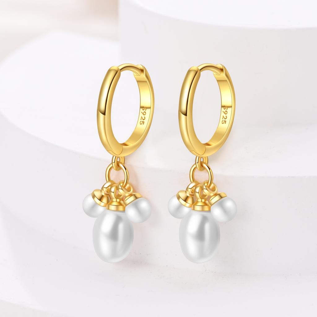 Vintage pearls Earrings for Women Girls Trendy Fashion Jewelry High Quality Dainty Elegant Gift