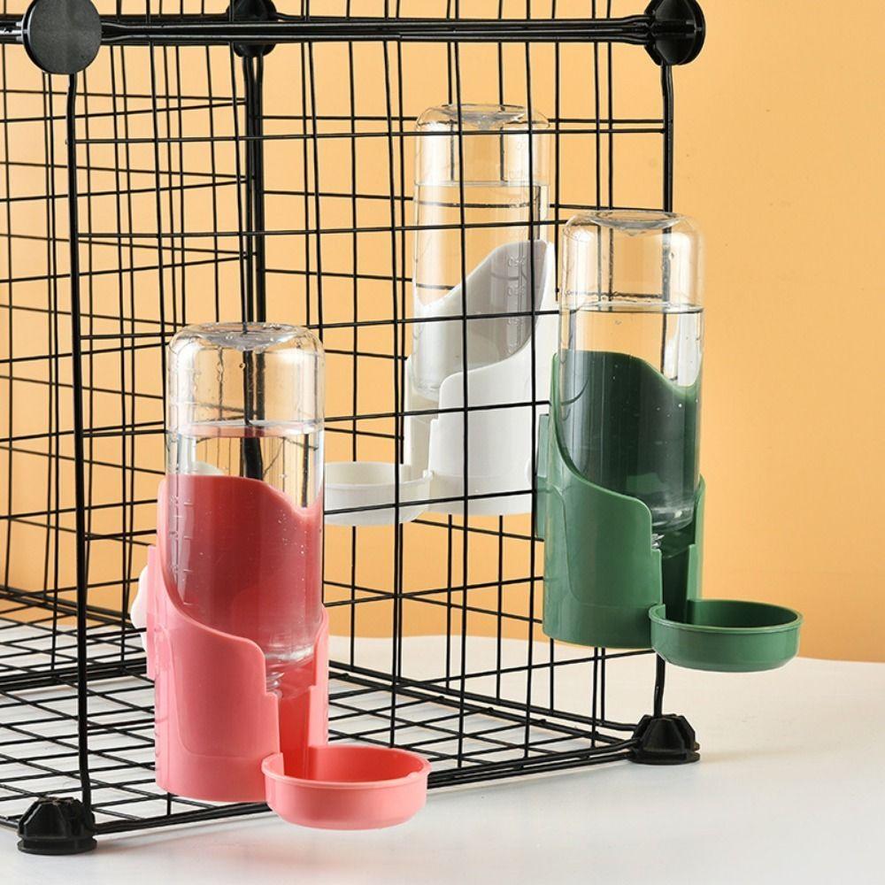 Hanging Cats Water Dispenser Transparent Rabbit Food Container Rabbit Water Bottle  For Puppy Bird