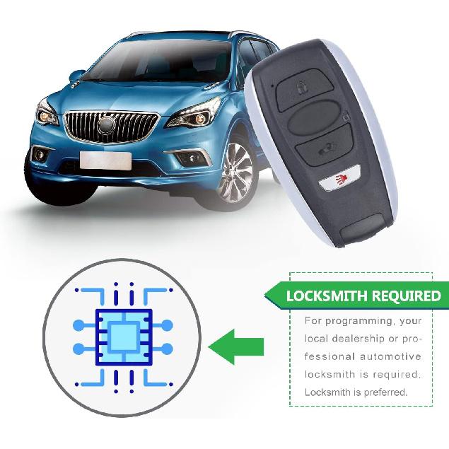Smart Car Key Fob Replacement for Subaru Legacy Outback fits 2015 2016 2017 Proximity 4 Button Remote HYQ14AHC 281451-5801 'G' Board 314.3Mhz (1)