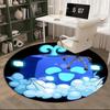 Blox Fruits Characters Round Carpet Chair Cushion Round Entryway Rug, Soft Round Rugs for Living Room, Bedroom, Circle Carpet Decor Gifts
