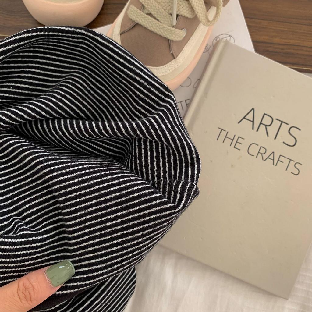 Kinder T-Shirts Frühling/Herbst Oberteile Jungen- & Mädchen- Gestreifte Langarm T-Shirts Minimalistische Oberteile