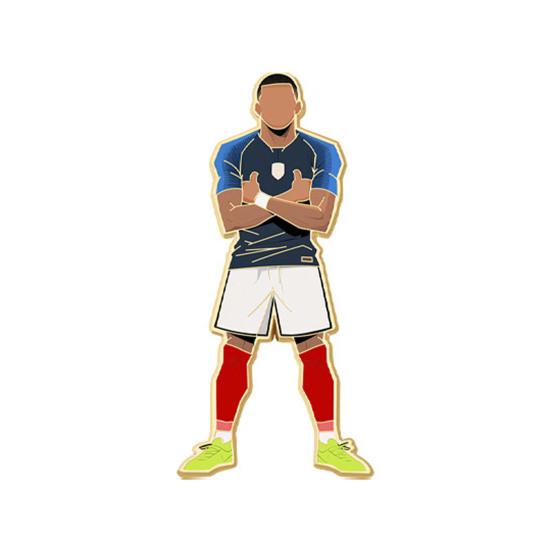 

Commemorative Brooch Football Star Team Pin Alloy Enamel Double Process Bright Color Badge Schoolbag Backpack Decoration 1