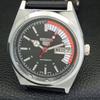 Seiko 5 AUTOMATIC VINTAGE REFURBISHED 6309A JAPAN MENS BLACK WATCH A440776-4 Sk-a440776
