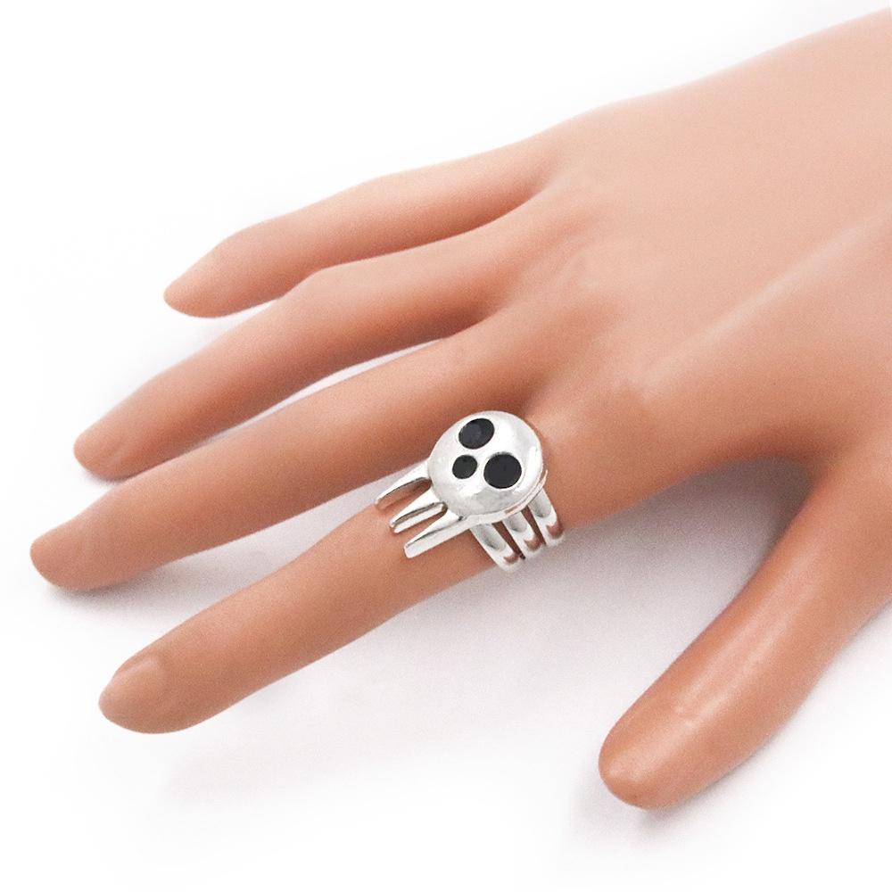 Anime Soul Eater Death The Kid Cosplay Rings Unisex Adjustable Ring Prop Accessories Jewelry