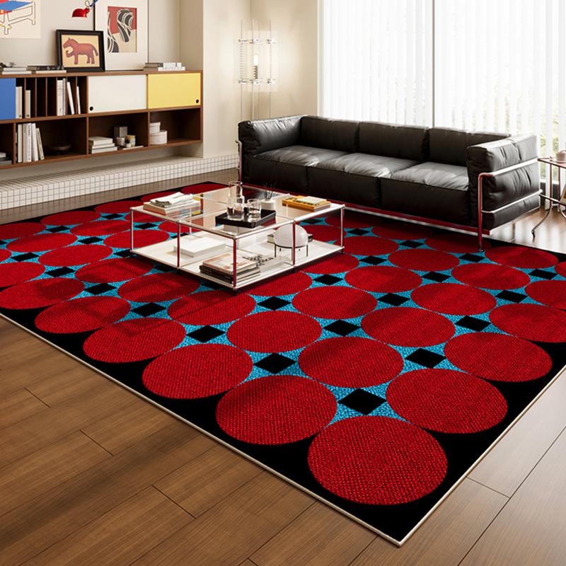 Pink Plaid Living Room Carpet Large Area Modern Minimalist Bedroom Rugs Fashion Art Ins Home Decoration Sofa Mats Alfombra