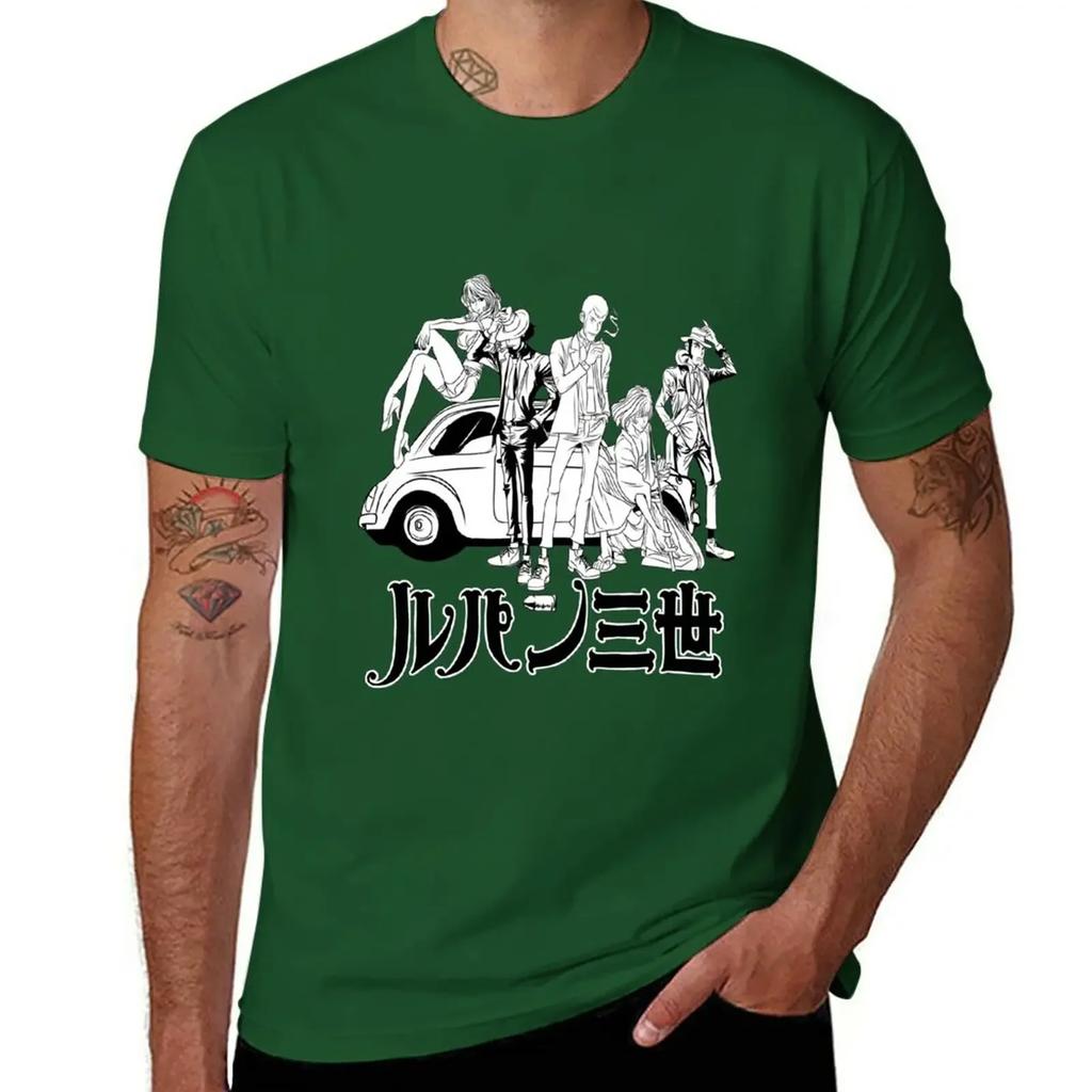 T-Shirt LUPIN abbigliamento vintage asciugatura rapida t-shirt bianche da uomo