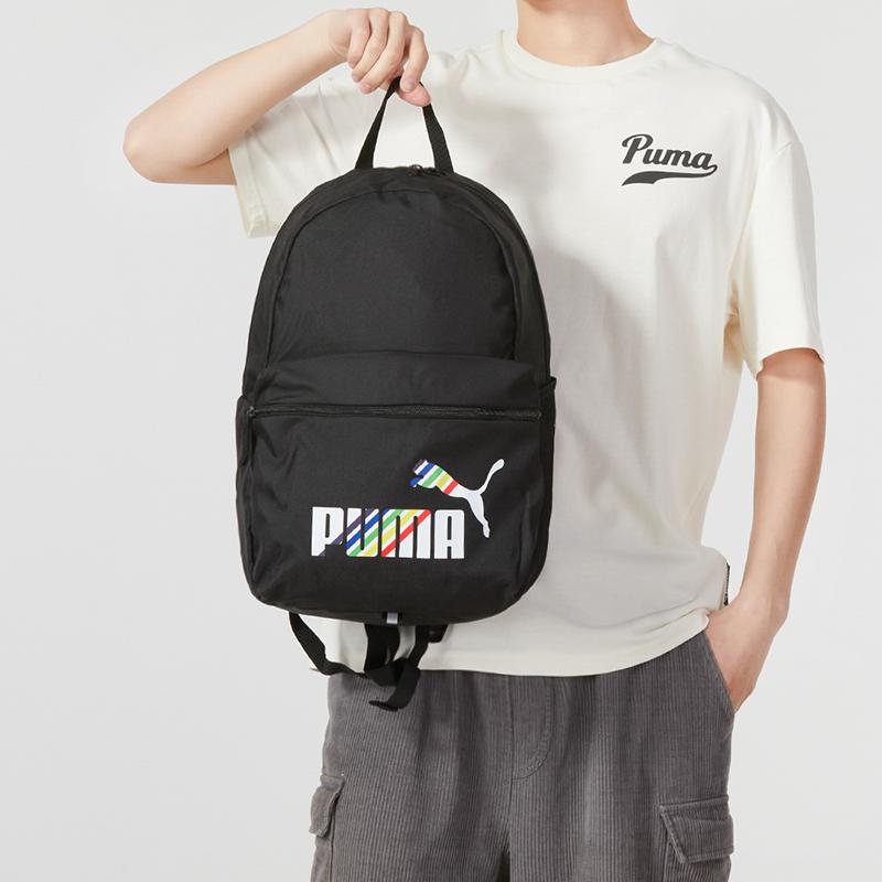 New PUMA Fabric Laptop Backpack Regular Unisex Black 078046-12