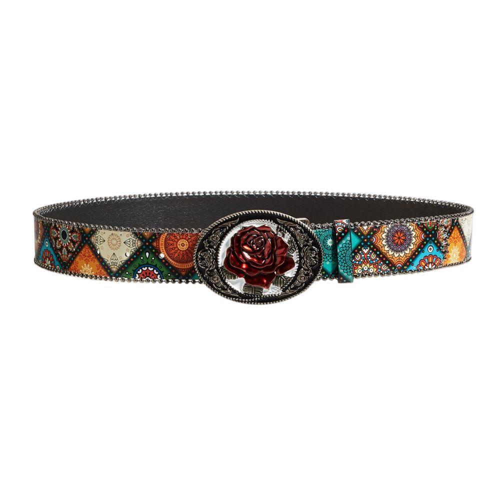 Rivet Design Women's Gothic Belt Rose Belt Buckle Punk Belt Waist Belt  Clothing Accessories