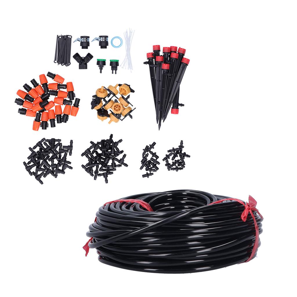 40M 4 7 Hose Garden Irrigation System Drip Irrigation Kit Watering Kit for Greenhouse Lawn