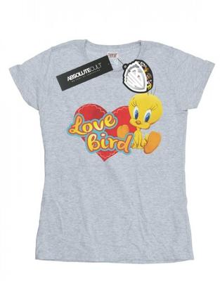 Womens/Ladies Tweety Pie ValentineÂ´s Day Love Bird Cotton T-Shirt