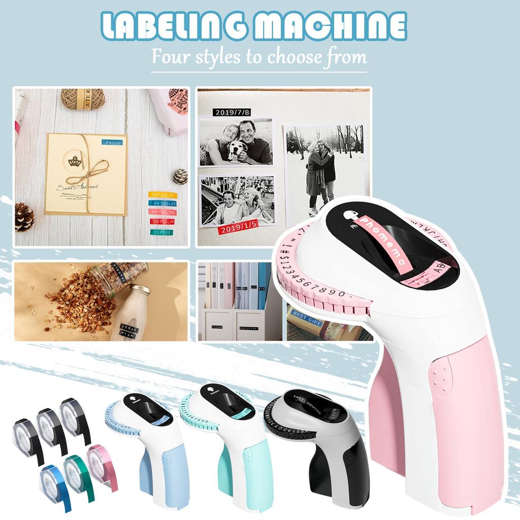 Embossing Label Maker With Tape, Vintage Embossing Label Maker Manual, Vintage Embossing Label Maker, Embossing Machine With 3 Of 3D Tape For Home