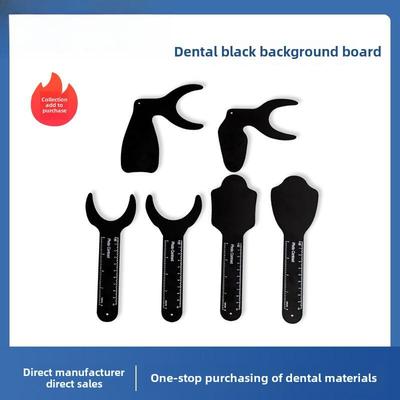 Metal Oral Photography Background Plate with Scale - Dental Orthodontic Tool
