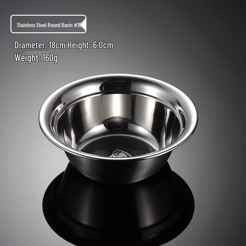 Qianxing 304 Stainless Steel Deep Round Serving Plates