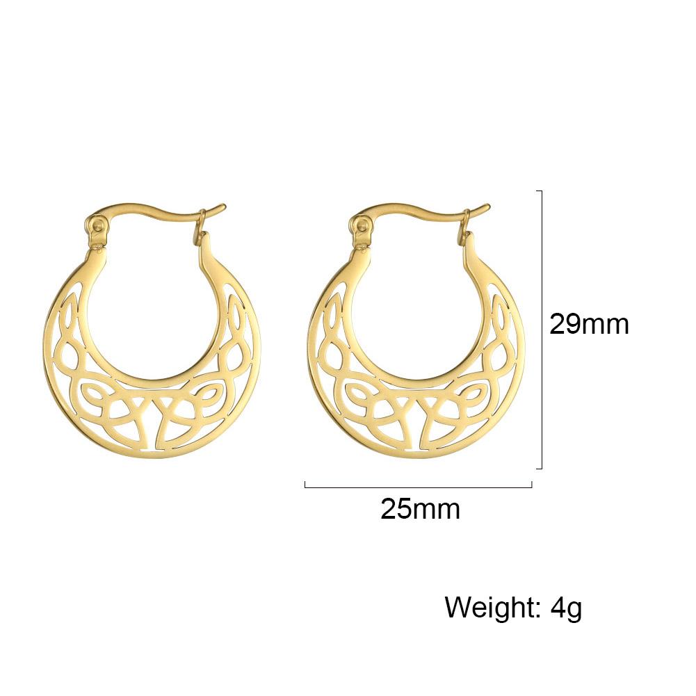 Xiaomi Skyrim Stainless Steel Pentagram Hoop Earrings for Women Gothic Witchy Star Dangle Earrings 2026 Trend Amulet Jewelry
