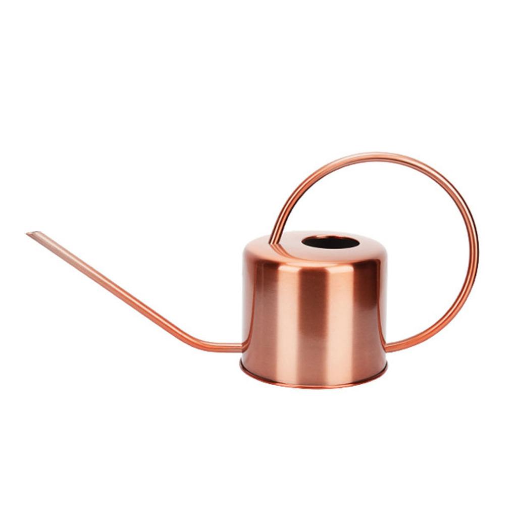 Stainless Steel Long Mouth Water Can Metal Watering Organizer Supplies for Gardening Lover Watering Present Supplies