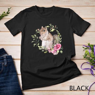 T-shirt Unisex Fiori Scoiattolo