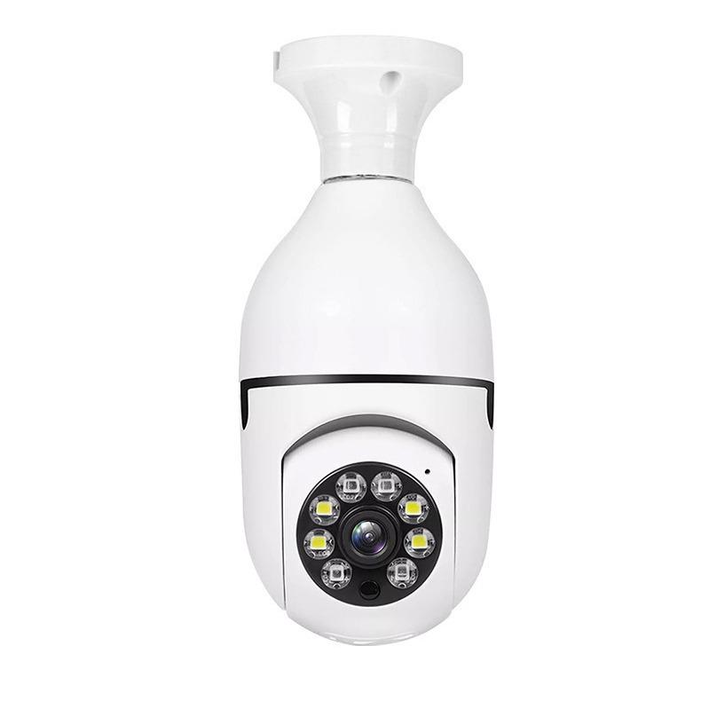 

360° Panoramic Spot Bulb Security Camera with Night Vision and Remote Monitoring