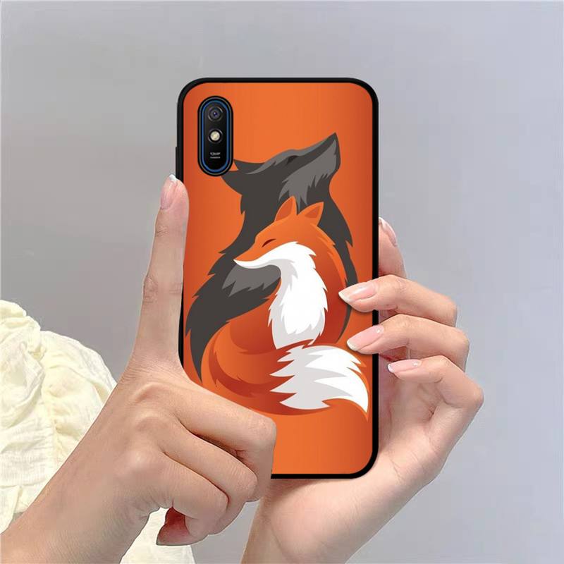Cute Fox In Autumn Leaves Fores Phone Case For Redmi 9A 8A 7A 7A 7 6A 5A 5 Plus 4X S2 GO K20 K30 6 Note 8 9 Pro Cover