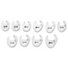 10pcs/Set Chrome Finish Crowfoot Wrench Heads Hand Tool Accessories  Mechanical Repair