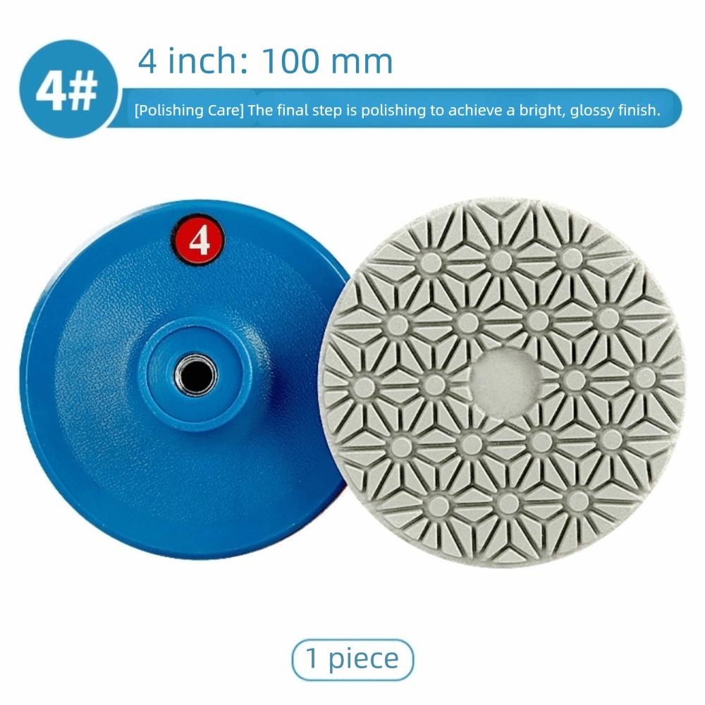 4 Step Grinding Disc Wet Dry Diamond Pad Stone Polishing Tool Grinding Pad  Quartz Stone