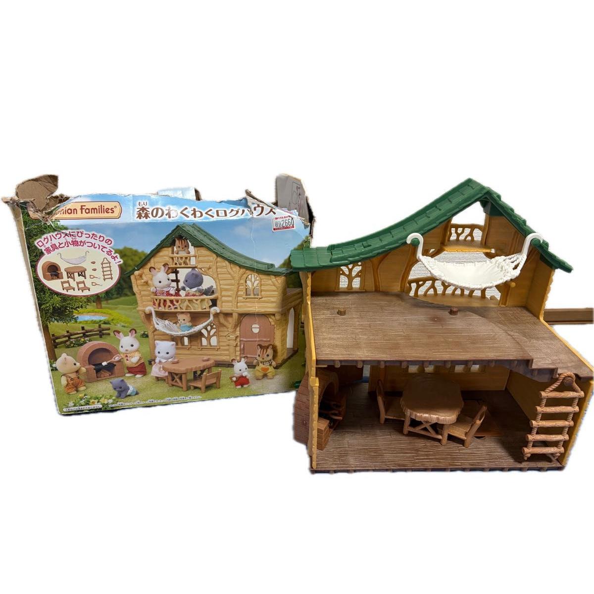 Used Sylvanian Families Exciting Log House in the Forest