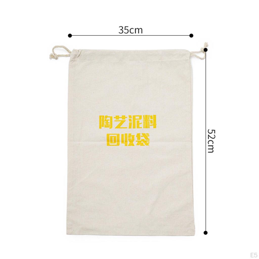 Pottery Clay Storage Sack, Beige Polyester Material