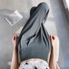 Women Pants Elastic High Waist Wide Leg Casual Trousers Pure Color