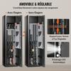 7-8 Rifles Gun Safe, Rifle Safe with Digital Keypad & Lock, Gun Storage Cabinet for Shotguns with Built-in Storage Locker, Removable Storage Shelf for