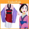 Luxurious Anime Mulan Traditional Kimono Dress Party Cosplay Costume For Women
