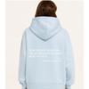 Womens Oversized Hooded Sweatshirt With Kangaroo Pocket Letter Print Short Sleeve Loose Fit