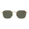RayBan Çift Tonlu Tasarım Metalik Düzensiz Güneş Gözlüğü Unisex Çift Altın Stili