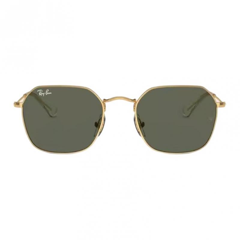 RayBan Çift Tonlu Tasarım Metalik Düzensiz Güneş Gözlüğü Unisex Çift Altın Stili