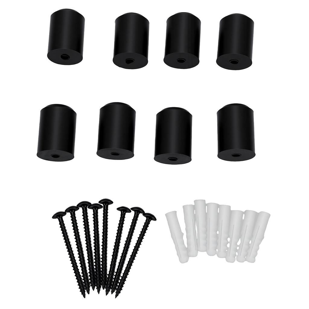 8pcs Snowboard Wall Mount Clips Rubber Vertical Ski Storage Display Rack for Room Garage