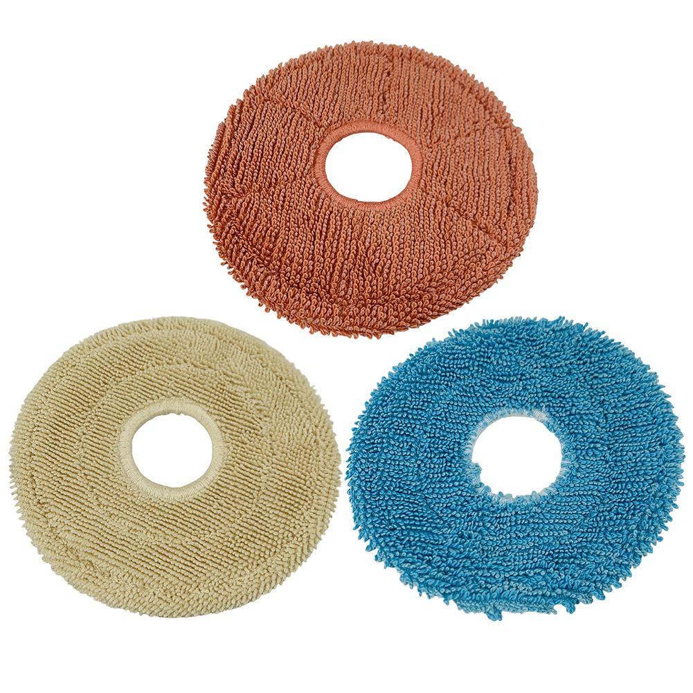 Soft Fabric Mop For Hardwood Floors Robot Mop Cloth Replacement Mop Pads Advanced Dirt-lift Design Three Interchangeable Cloths