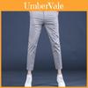 Young Men Summer Slim Fit Business Casual Pants With Stretch Cotton For Daily Wear