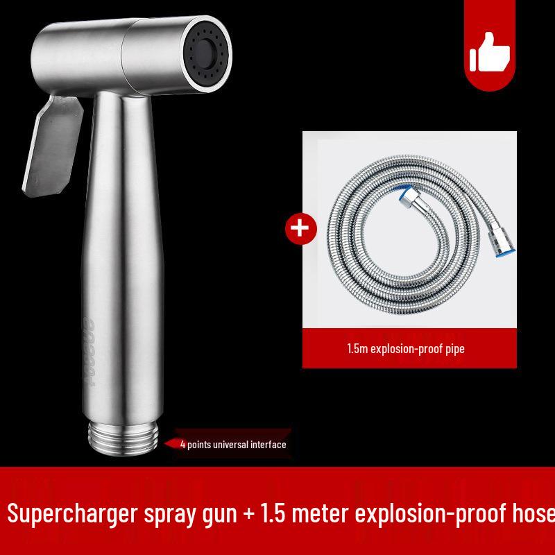 High-Pressure 304 Stainless Steel Bidet and Toilet Sprayer Set