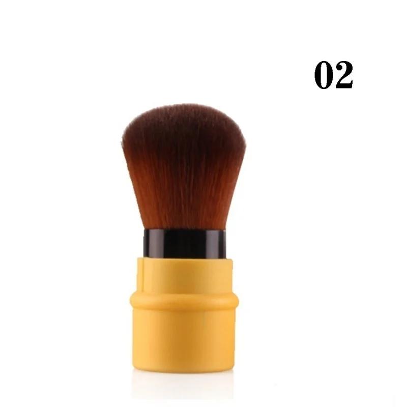New Telescopic Powder Blusher Brush High-quality Makeup Brush Tail Cargo Clearance Portable Multi-color Powder Makeup Brushs