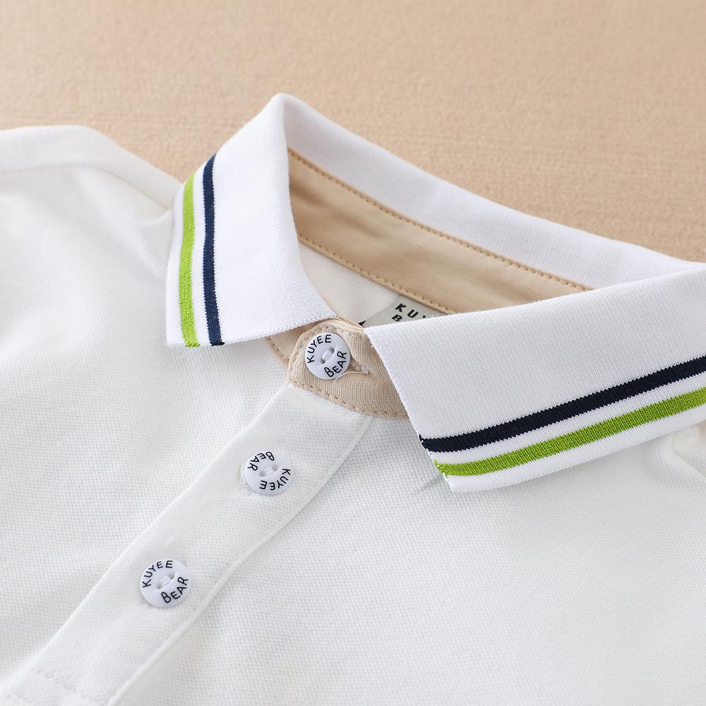 Boys Polo Shirt 2025 Spring Autumn Kids Long Sleeves Turn Down Collar Cotton Tops School Shirt for Boys 5-12 Years