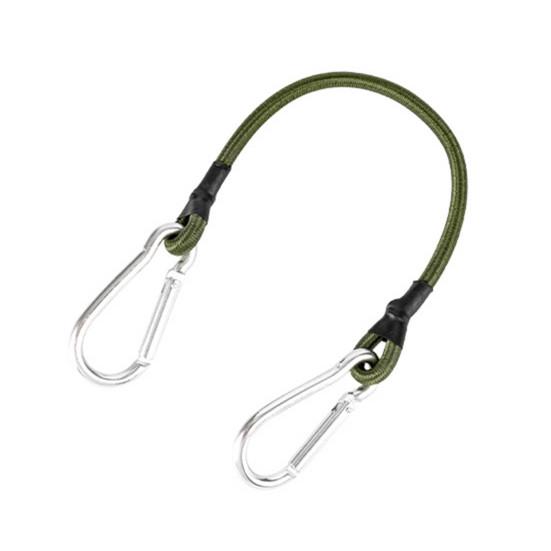 30/60/90CM Strikk med karabinkrok Kraftig utendørs camping RV telt sykkel kajakk bagasje last elastiske festestropper tau